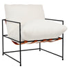 Aliza White Upholstery Occasional ChairModel DOV12203