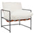 Aliza White Upholstery Occasional ChairModel DOV12203