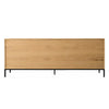 Ezekiel Natural Oak Veneer with Black Base Sideboard Model DOV12227