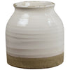 Samara Off White and Natural Tone Vase Model DOV13072