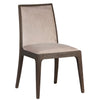 Artik Taupe Upholstery and Drifted Matte Brown Wood Finish Dining ChairModel DOV13142