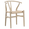 Renault Light Bleached Natural Finish Dining ChairModel DOV13166