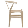 Renault Light Bleached Natural Finish Dining ChairModel DOV13166