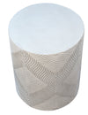 Tarita White Finish Outdoor Side Table Model DOV14574