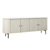 Corden Antique White Wash Sealed Finish with Black Legs and Hardware Sideboard Model DOV15097