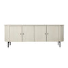 Corden Antique White Wash Sealed Finish with Black Legs and Hardware Sideboard Model DOV15097