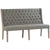 Reilly Grey and Light Brown Upholstery and Antique Wood Finish Bench Model DOV1525DB