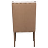 Reilly Ivory with Tan Back and Antique Wood Wash Finish Dining ChairModel DOV1525WH