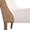 Reilly Ivory with Tan Back and Antique Wood Wash Finish Dining ChairModel DOV1525WH