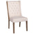 Reilly Ivory with Tan Back and Antique Wood Wash Finish Dining ChairModel DOV1525WH