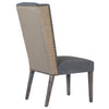 Ardee Grey and Light Brown Upholstery and Antique Wood Finish Dining ChairModel DOV1529