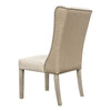 Diana Light Sand Upholstery and Light Warm Wash Wood Legs Dining ChairModel DOV1533