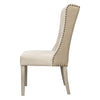 Diana Light Sand Upholstery and Light Warm Wash Wood Legs Dining ChairModel DOV1533