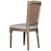 Arthas Light Sand Upholstery and Antique Bleached Wood Finish Dining ChairModel DOV1534