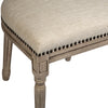 Arthas Light Sand Upholstery and Antique Bleached Wood Finish Dining ChairModel DOV1534