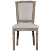 Arthas Light Sand Upholstery and Antique Bleached Wood Finish Dining ChairModel DOV1534