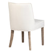 Sizan Off White Upholstery and Grey Washed Wood Finish Dining ChairModel DOV1535