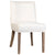 Sizan Off White Upholstery and Grey Washed Wood Finish Dining ChairModel DOV1535