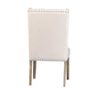 Givens White Sand Upholstery and Light Warm Wash Wood Legs Dining ChairModel DOV1536