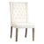 Givens White Sand Upholstery and Light Warm Wash Wood Legs Dining ChairModel DOV1536