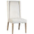 Vernon Off White Upholstery and Light Warm Wash Wood Legs Dining ChairModel DOV1538