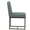 Orila Sea Green Fabric and Black Powder Coated Frame Dining ChairModel DOV1539