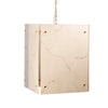 Rexor White with Grey Pattern and Gold Finish Pendant LightModel DOV16012