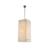 Rexor White with Grey Pattern and Chrome Finish Pendant LightModel DOV16019