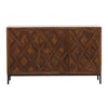 Hilario Medium Brown Sealed Finish on Black Base Sideboard Model DOV16557