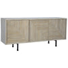 Gomez Light Warm Wash Sealed Finish on Black Base Sideboard Model DOV16571