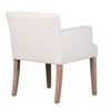 Hagan Natural White Fabric and Natural Wood Finish Dining ChairModel DOV17097