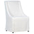 Lucerne White Upholstery and Black Legs Dining ChairModel DOV17112