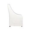 Lucerne White Upholstery and Black Legs Dining ChairModel DOV17112