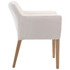 Lowell White and Natural Wood Finish Dining ChairModel DOV17134