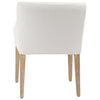 Elvie White and Natural Wood Finish Dining ChairModel DOV17135