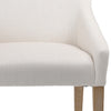 Elvie White and Natural Wood Finish Dining ChairModel DOV17135