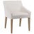 Elvie White and Natural Wood Finish Dining ChairModel DOV17135