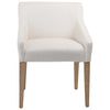 Elvie White and Natural Wood Finish Dining ChairModel DOV17135