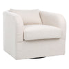 Aires Natural White Upholstery Swivel ChairModel DOV17142