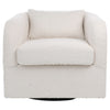 Aires Natural White Upholstery Swivel ChairModel DOV17142