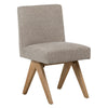 Ninette Light Warm Wash Legs with Oatmeal Upholstery Dining ChairModel DOV17151TP