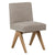 Ninette Light Warm Wash Legs with Oatmeal Upholstery Dining ChairModel DOV17151TP