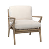 Colmar Cream and Light Warm Wash Frame Occasional ChairModel DOV17159