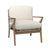 Colmar Cream and Light Warm Wash Frame Occasional ChairModel DOV17159