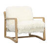 Grenoble Natural White and Light Warm Wash Frame Occasional ChairModel DOV17160