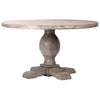 Baxley Nitrocellulose Grey Wash Finish Round Dining Table Model DOV18042