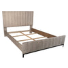 Aldwell Light Grey Wash Sealed Finish and Black Base Bed Model DOV18064EK