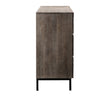 Belson Dark Grey Wash Finish and Black Base Dresser Model DOV18075