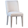 Berendo Salt and Pepper Upholstery and Light Warm Wash Legs Dining ChairModel DOV18105