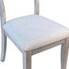 Imelda Antique White Wash Finish with Salt and Pepper Upholstery Dining ChairModel DOV18107